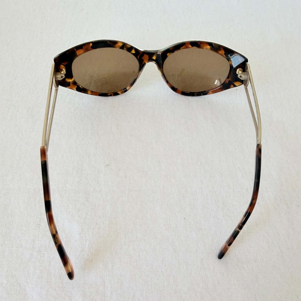 Vintage FENDI FS 143 Tortoise Shell Oval Sunglasses - Made in Italy - Picture 5 of 10